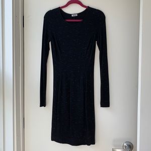🧡 Three Dots Long Sleeve Midi Dress